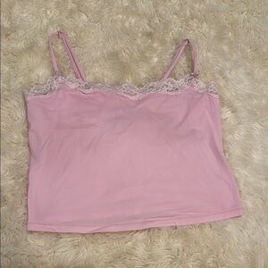 SKIMS LACE TRIMMED TANK TOP